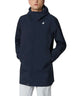 Tommy Bonded Jersey Blue Depth Trench Coat