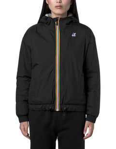 K-Way Le Vrai 4.0 Albine Orsetto Black Pure – giacca donna con sherpa e PrimaLoft