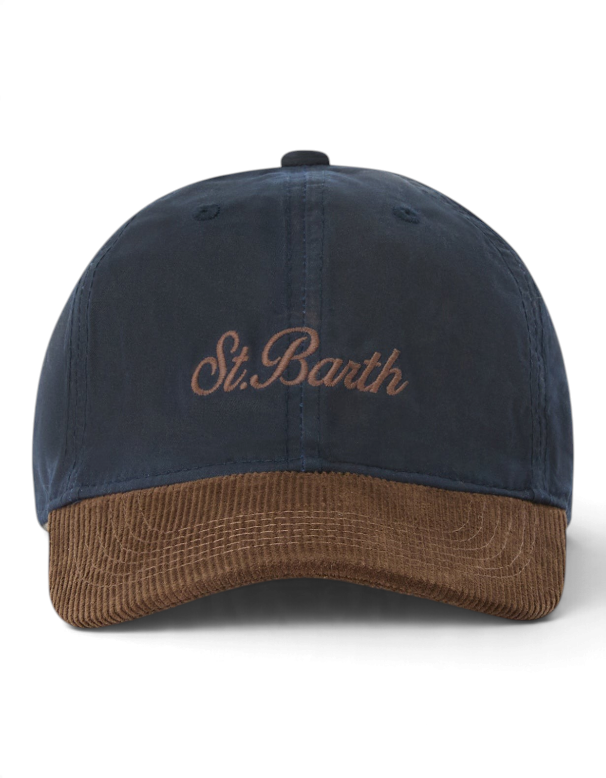 MC2 Saint Barth Baseball Wax Corduroy blu navy — fronte