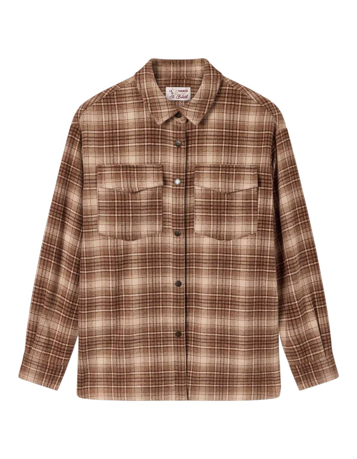 MC2 Saint Barth Camicia Cambry Flannel Tartan 1118 Emb — immagine ufficiale 1