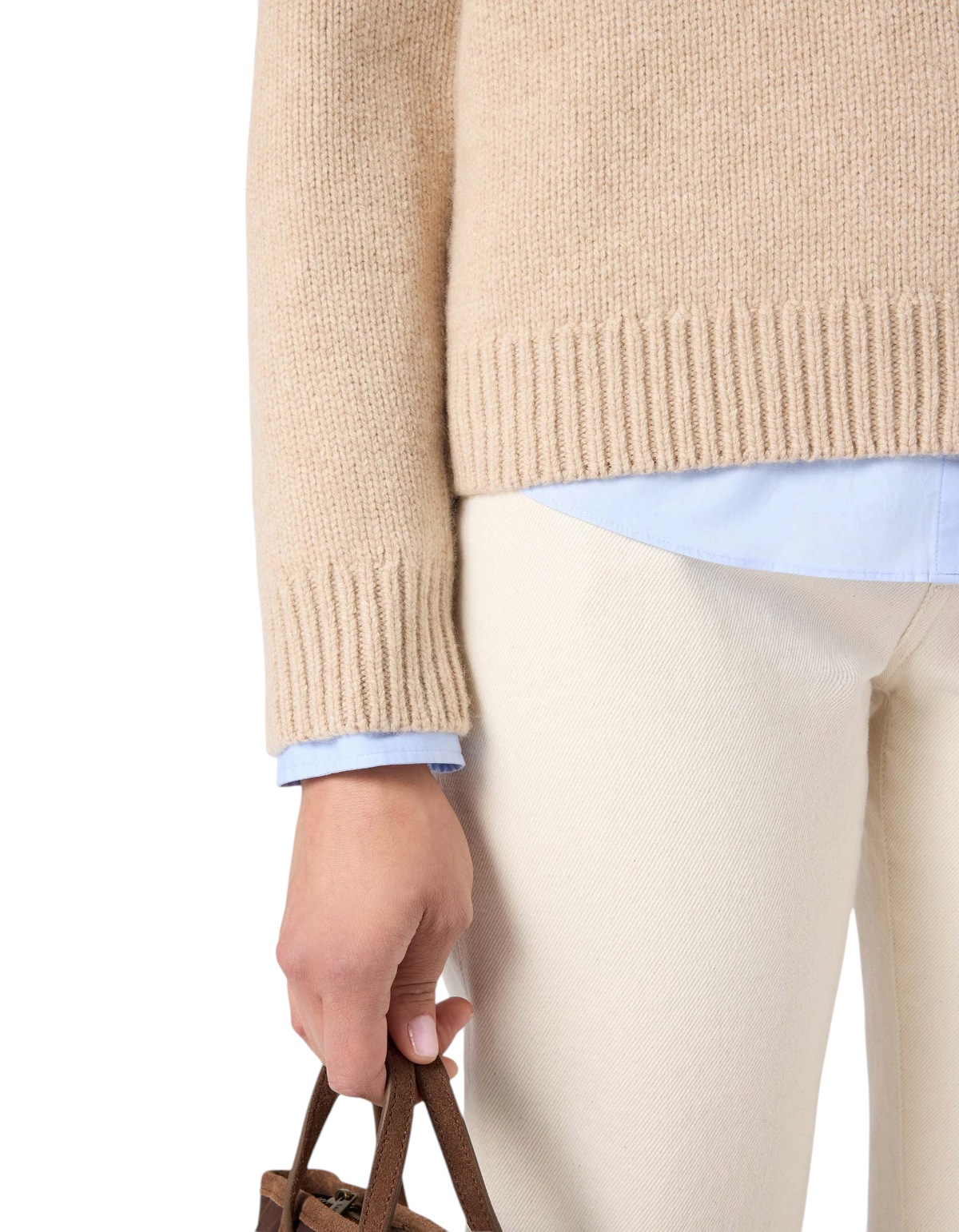 MC2 Saint Barth Kyla beige — dettaglio maglia