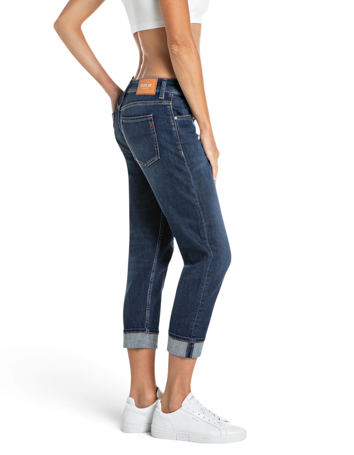Marty Boy-Fit Jeans Dark Blue - vista S