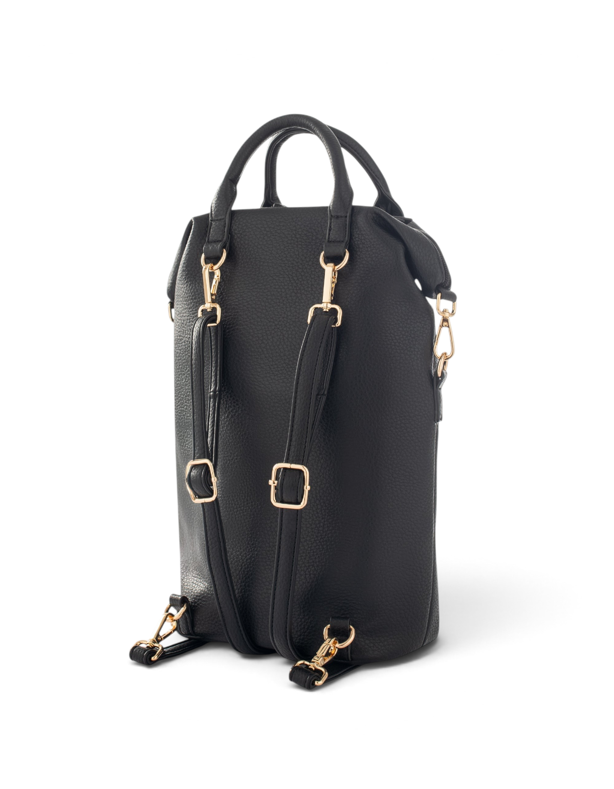 Zaino Casual Chic con Tasca Frontale Nero Manila Grace - immagine 2