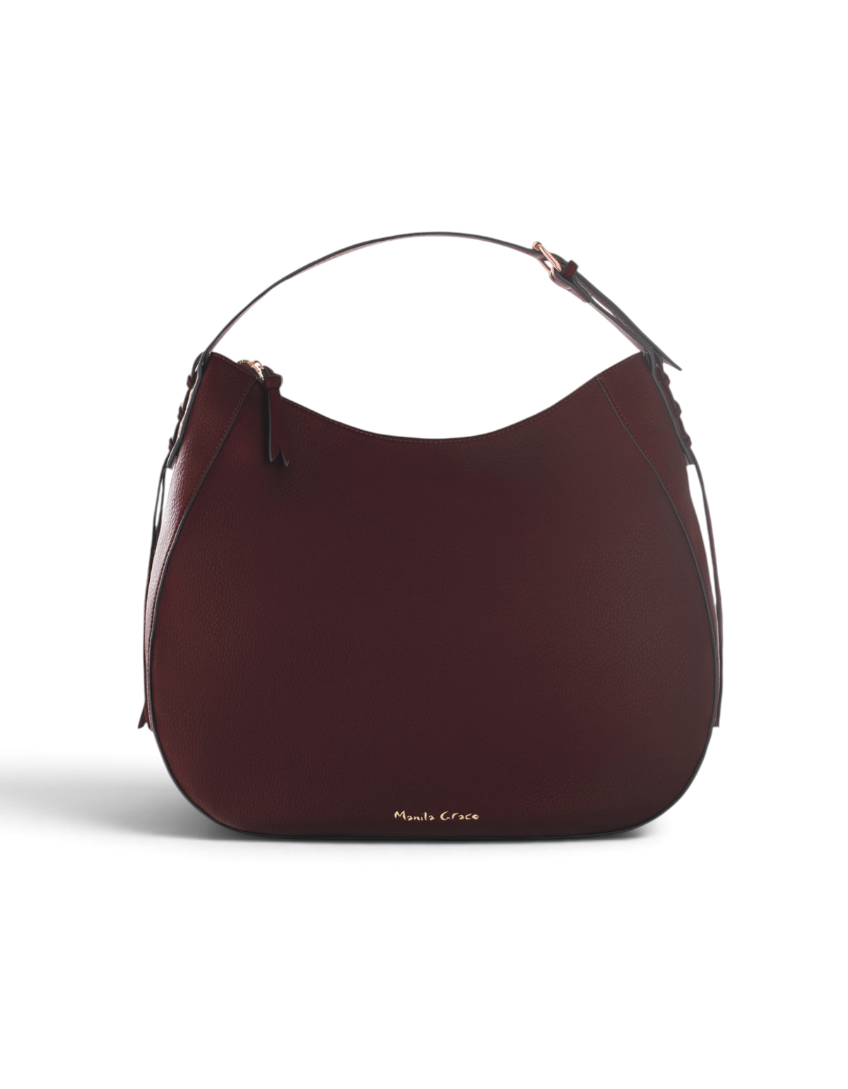 Borsa Hobo Morbida con Manico Regolabile Bordeaux Manila Grace - immagine 1