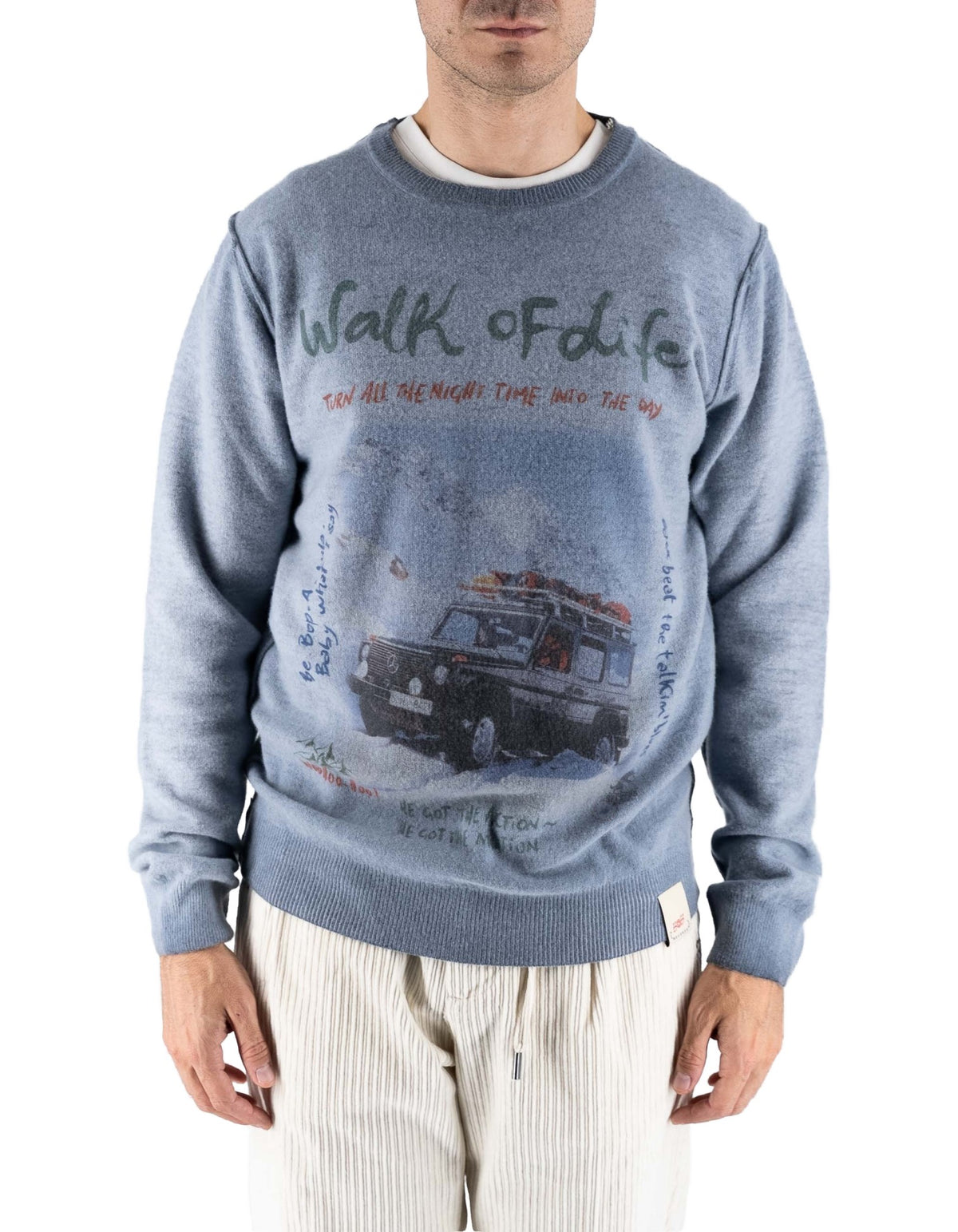 Bob Maglia Girocollo Stampata Reversibile – dettaglio prodotto 6 – Master SKU BOB_A26BRISTOL_PRINT69_BLU