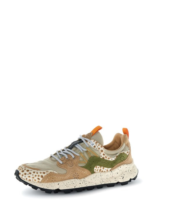 Sneaker Yamano 3 Uni Cow Velour Beige-Cognac-Brown - Immagine 5