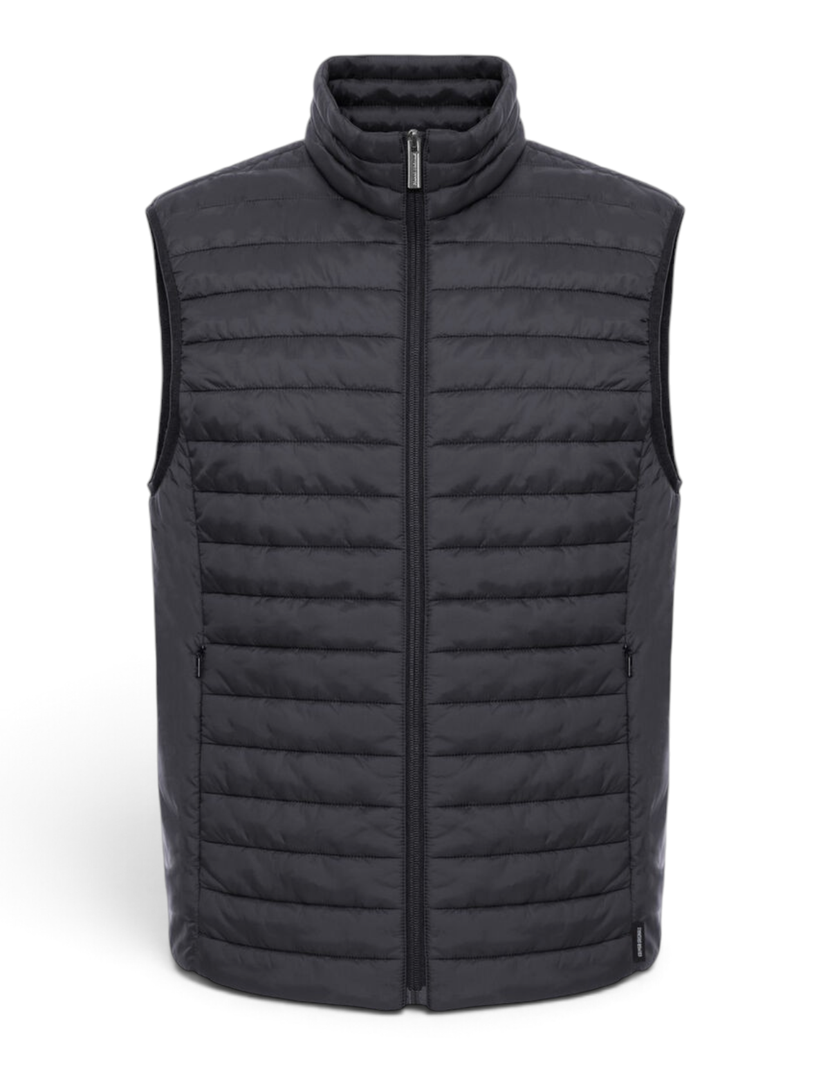 Colmar Originals Gilet ultra leggero nero, indossato, vista frontale