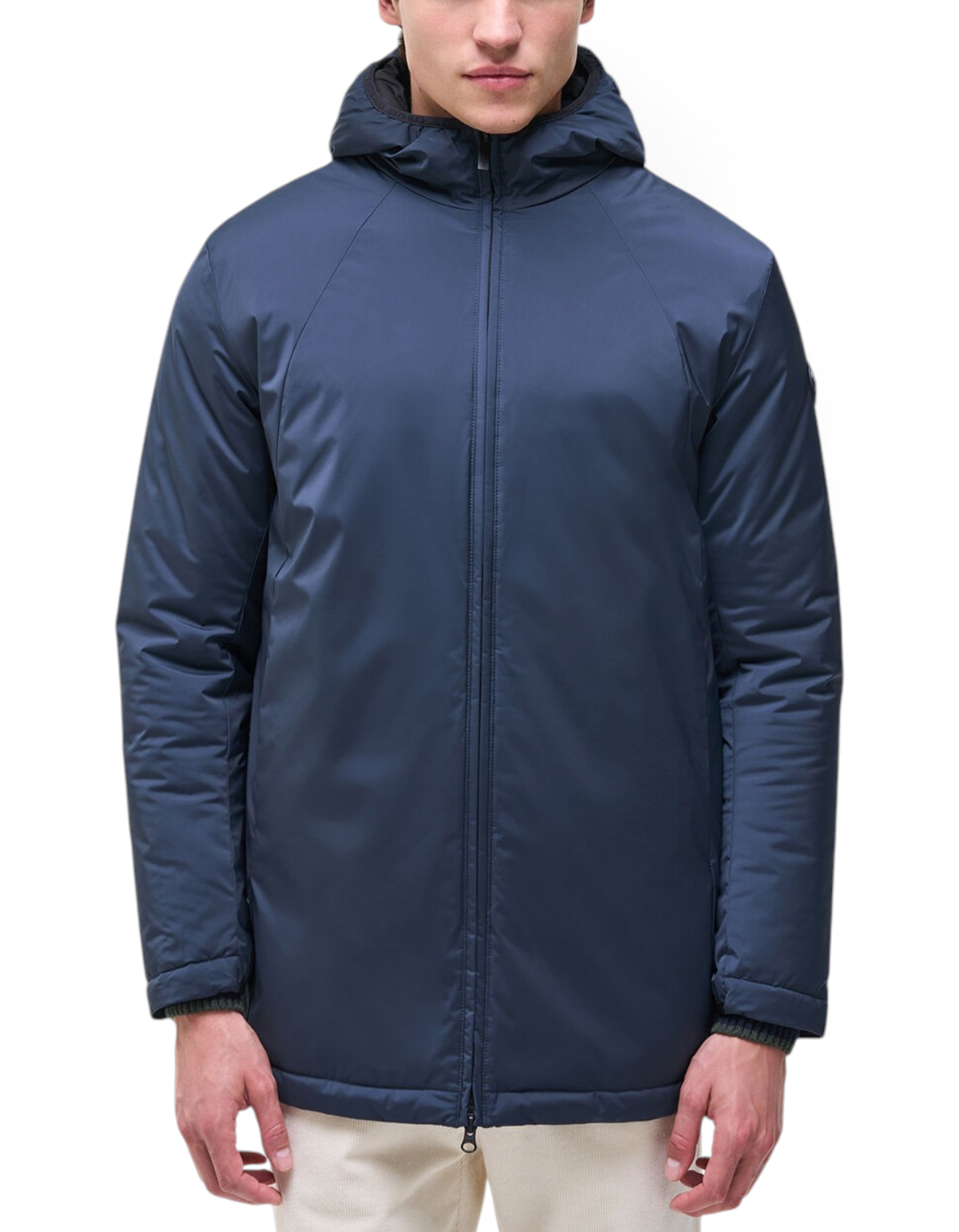 Colmar Originals Giacca lunga stretch autunnale blu navy, vista posteriore