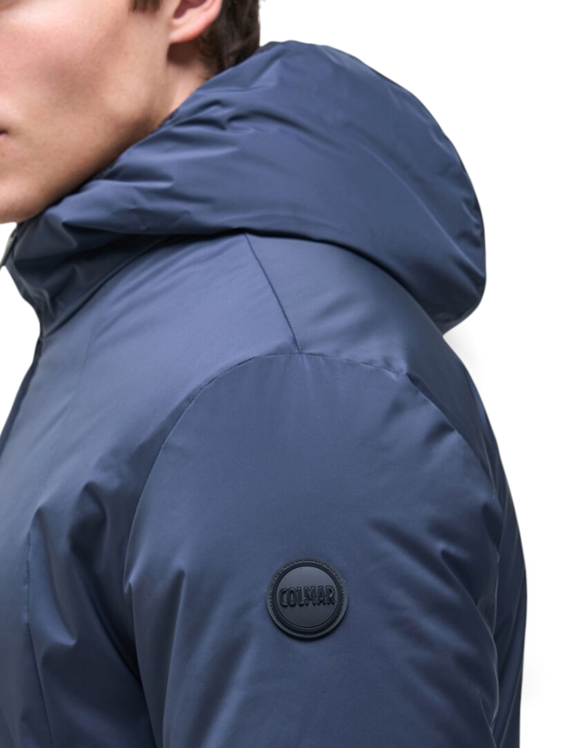 Colmar Originals Giacca lunga stretch autunnale blu navy, vista laterale