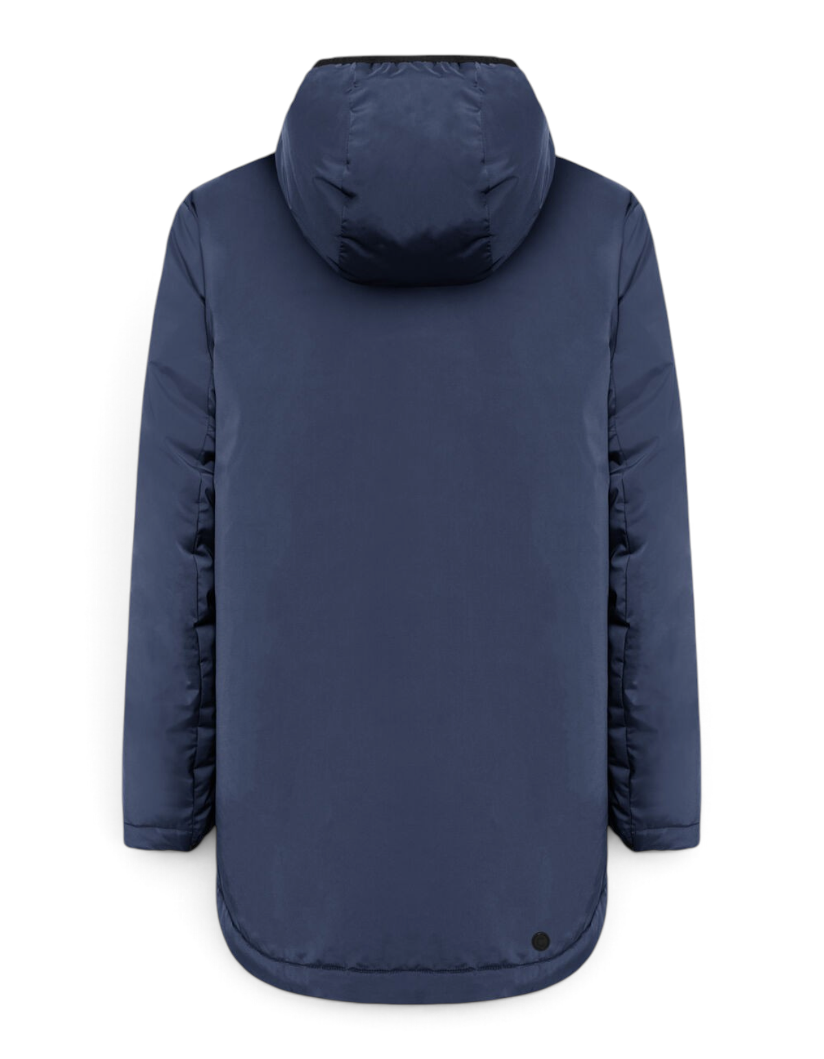 Colmar Originals Giacca lunga stretch autunnale blu navy, indossato, vista laterale