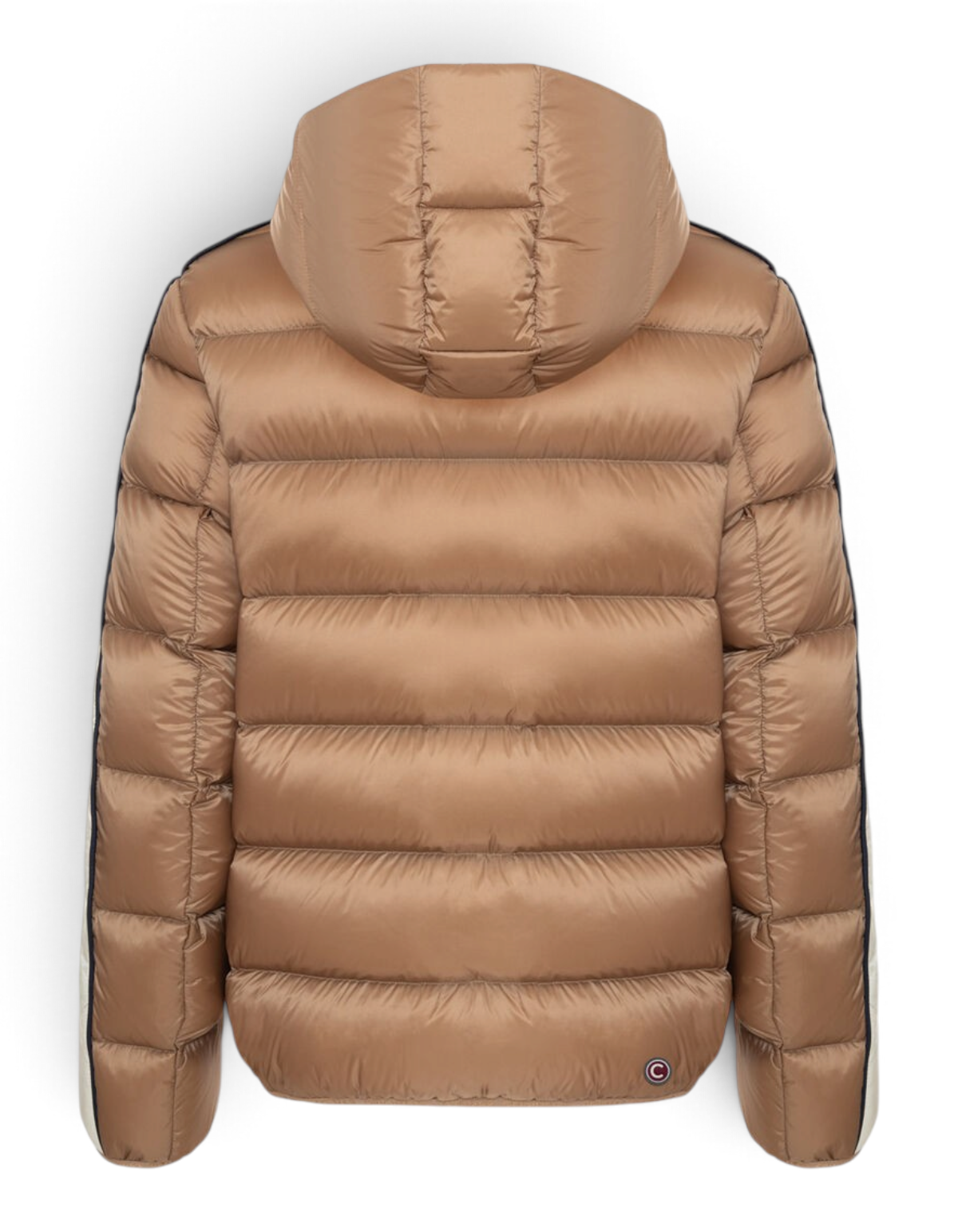 Colmar Originals Piumino Heritage con cappuccio beige Marrakech, indossato, vista laterale