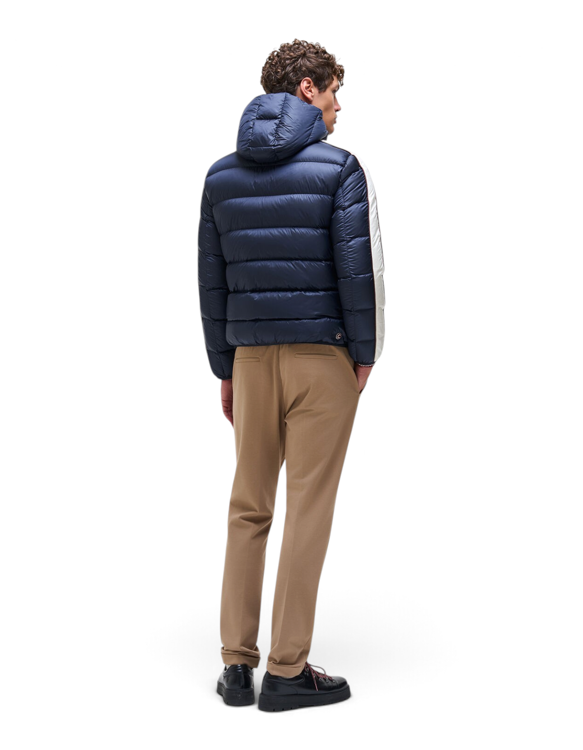 Colmar Originals Piumino Heritage con cappuccio blu navy, dettaglio del capo