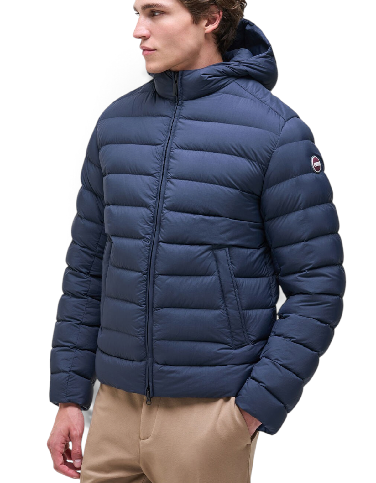 Colmar Originals Piumino opaco con cappuccio blu navy, vista posteriore