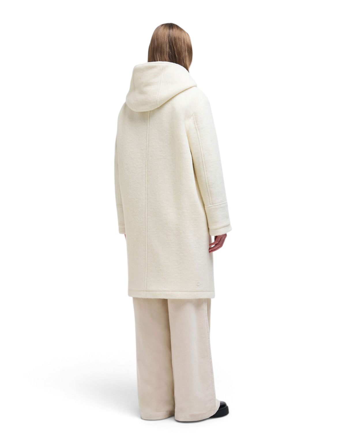 Colmar Originals Cappotto lungo in ovatta bianco tofu, dettaglio del capo