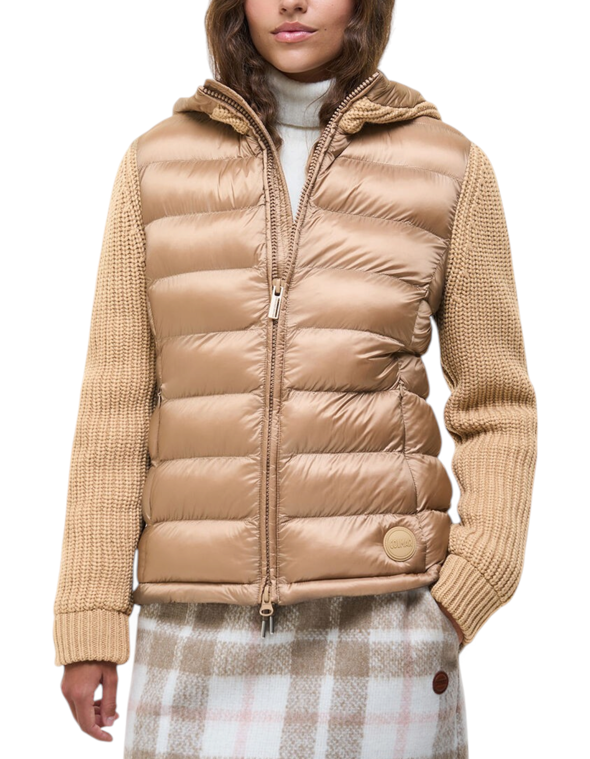 Colmar Originals Giacca ibrida con cappuccio beige Marrakech, vista posteriore