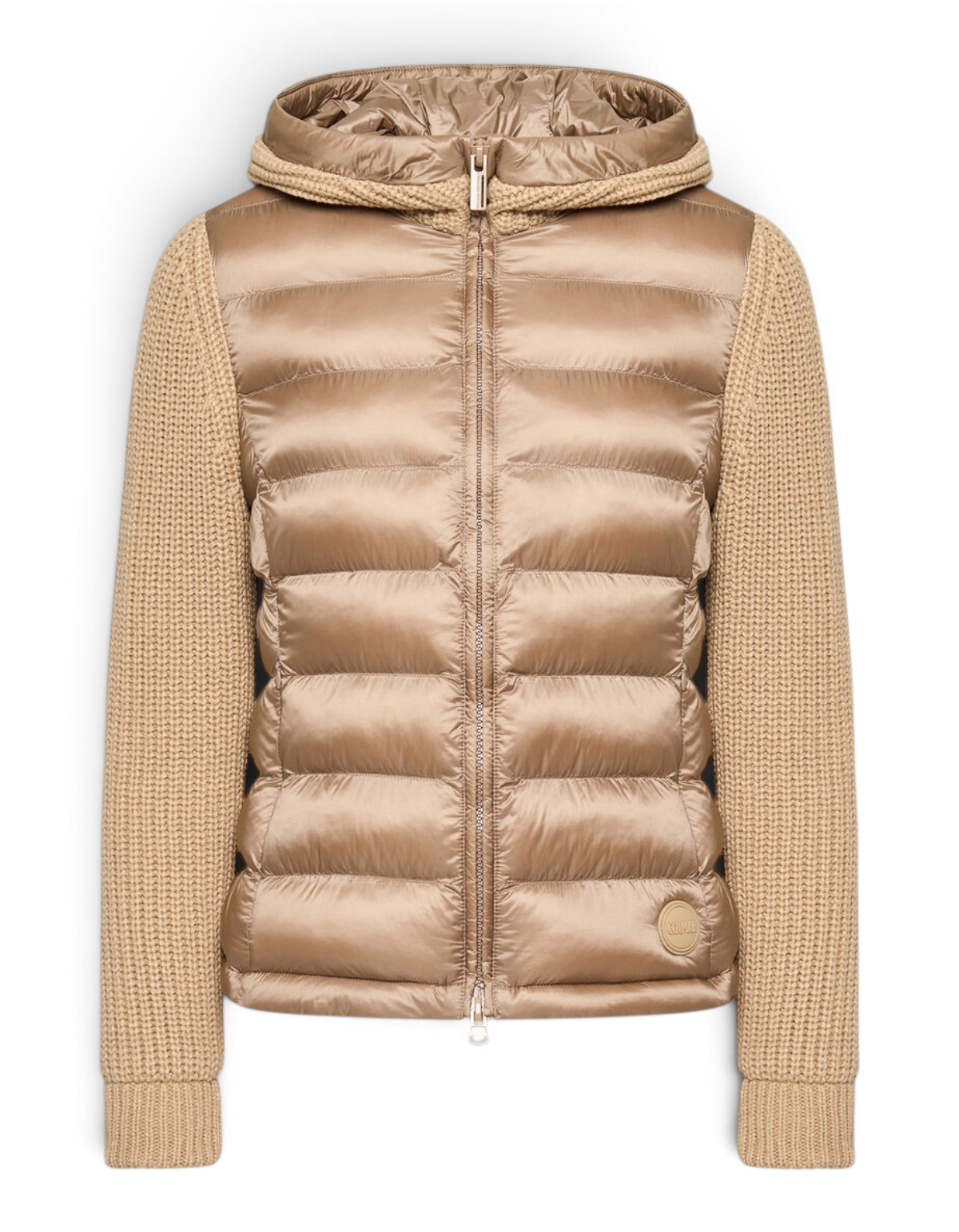Colmar Originals Giacca ibrida con cappuccio beige Marrakech, indossato, vista frontale