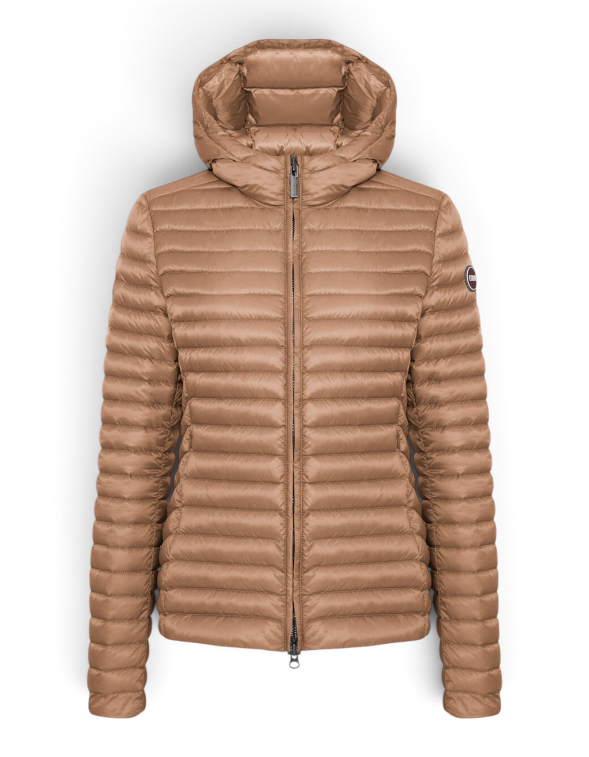 Colmar Originals Piumino leggero con cappuccio beige Marrakech, indossato, vista frontale