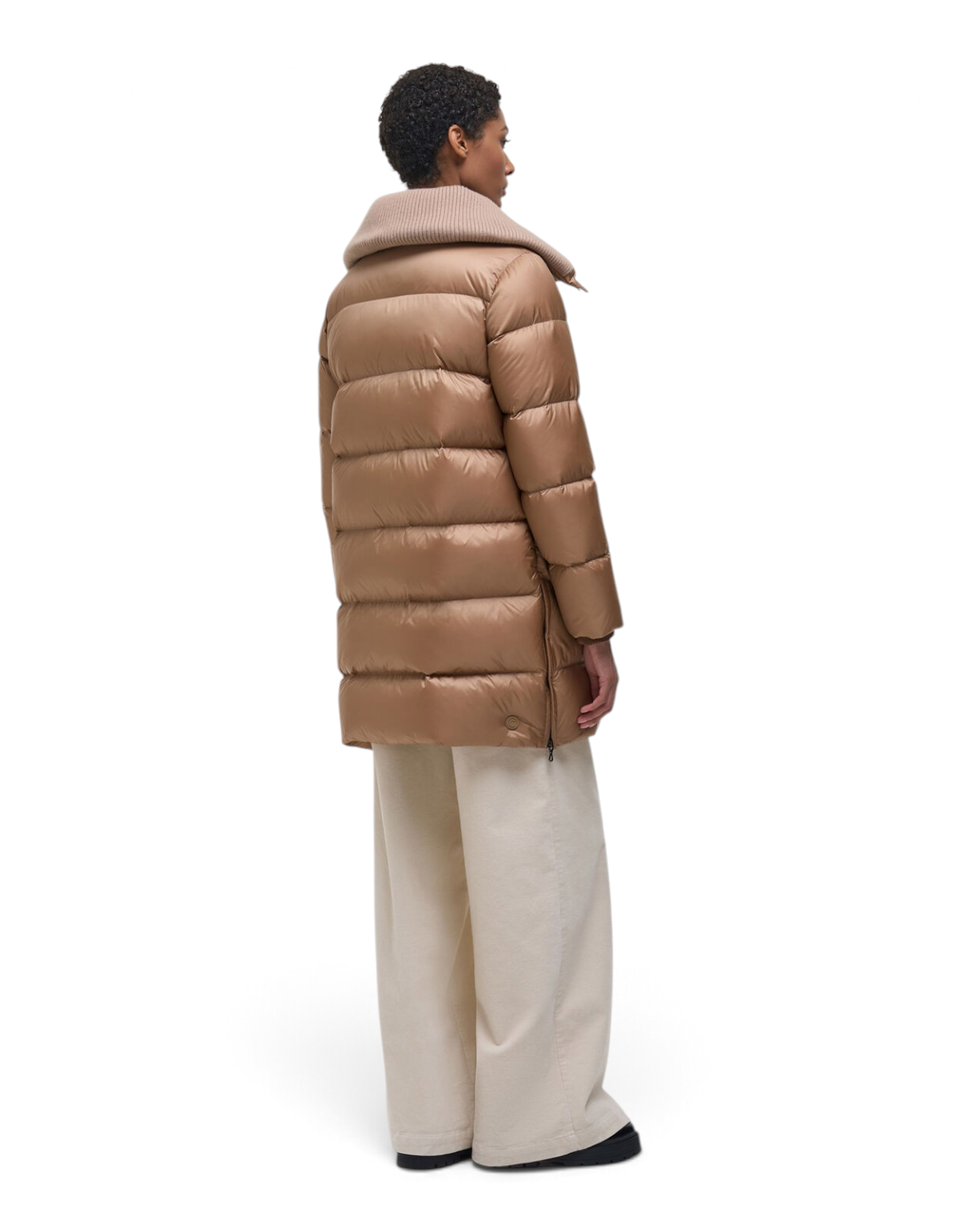 Colmar Originals Piumino lungo con collo ampio beige Marrakech, dettaglio del capo
