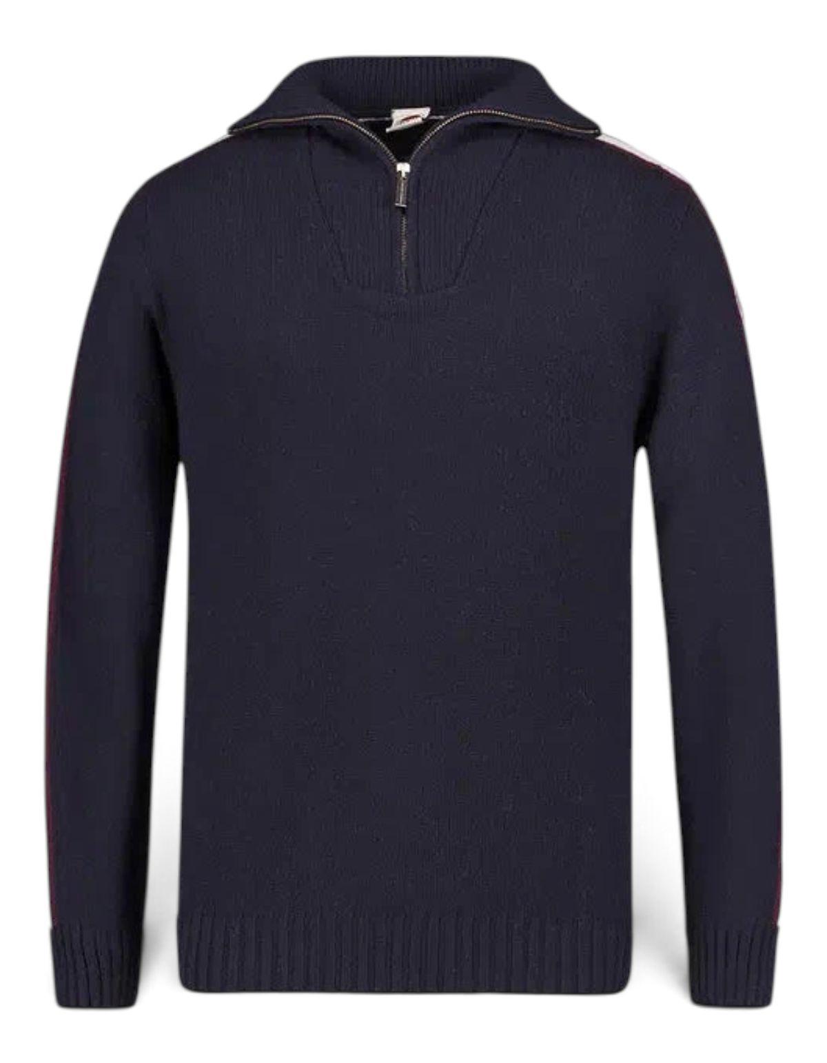 Colmar Originals Pullover Heritage mezza zip blu navy tofu brick, vista frontale