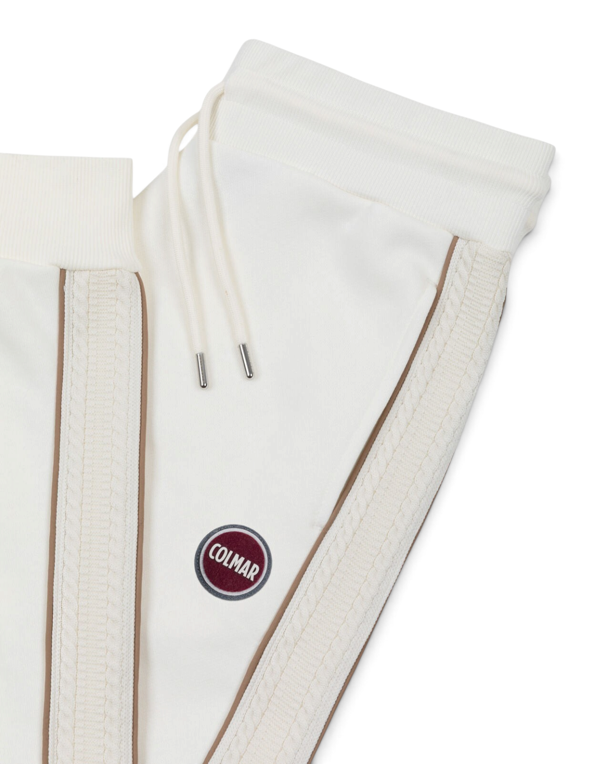 Colmar Originals Pantaloni della tuta Heritage bianco tofu, indossato, vista posteriore