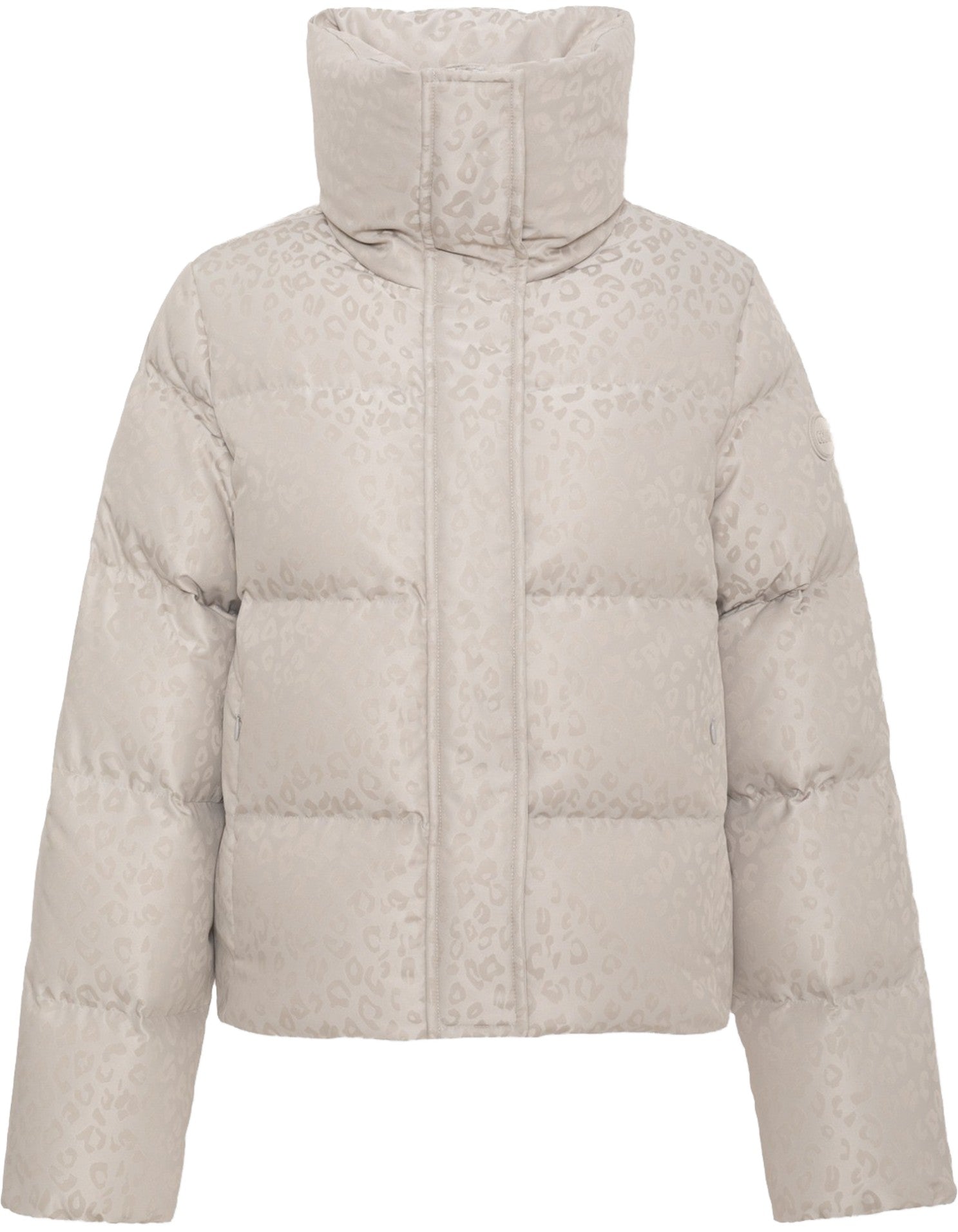 Colmar Originals Piumino Corto Animalier Beige – vista principale – Master SKU COL_2189_4ZO_06