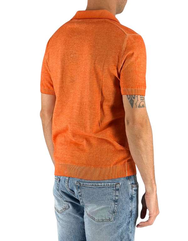 Devid Label Alassio - Polo in Maglia - Cotone Premium – dettaglio prodotto 3 – Master SKU DL_ALASSIO MT25110 TRAMONTO