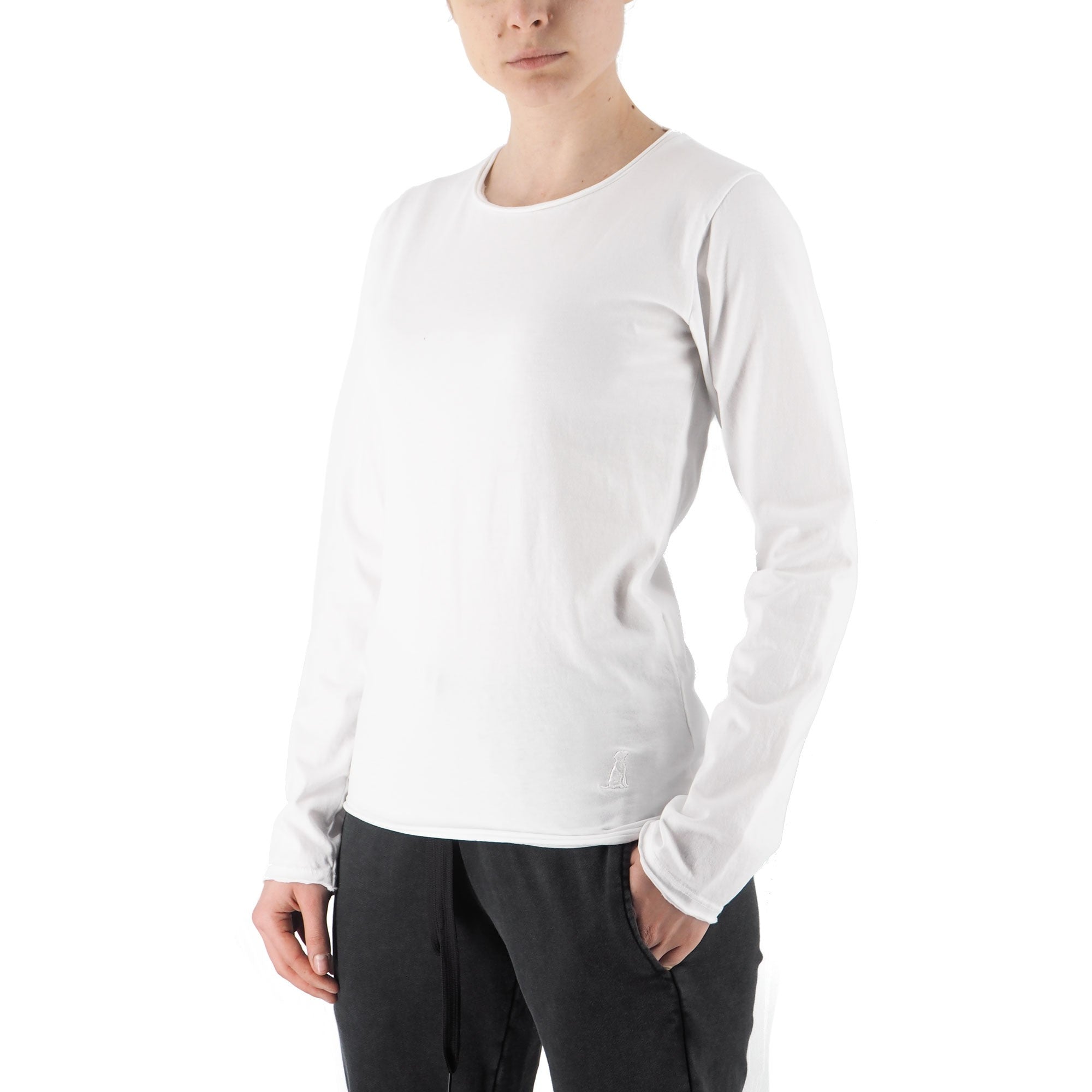 Devid Label Alicante - T-shirt Manica Lunga - Essential, Bianco – dettaglio prodotto 4 – Master SKU DL_ALICANTE BIANCO