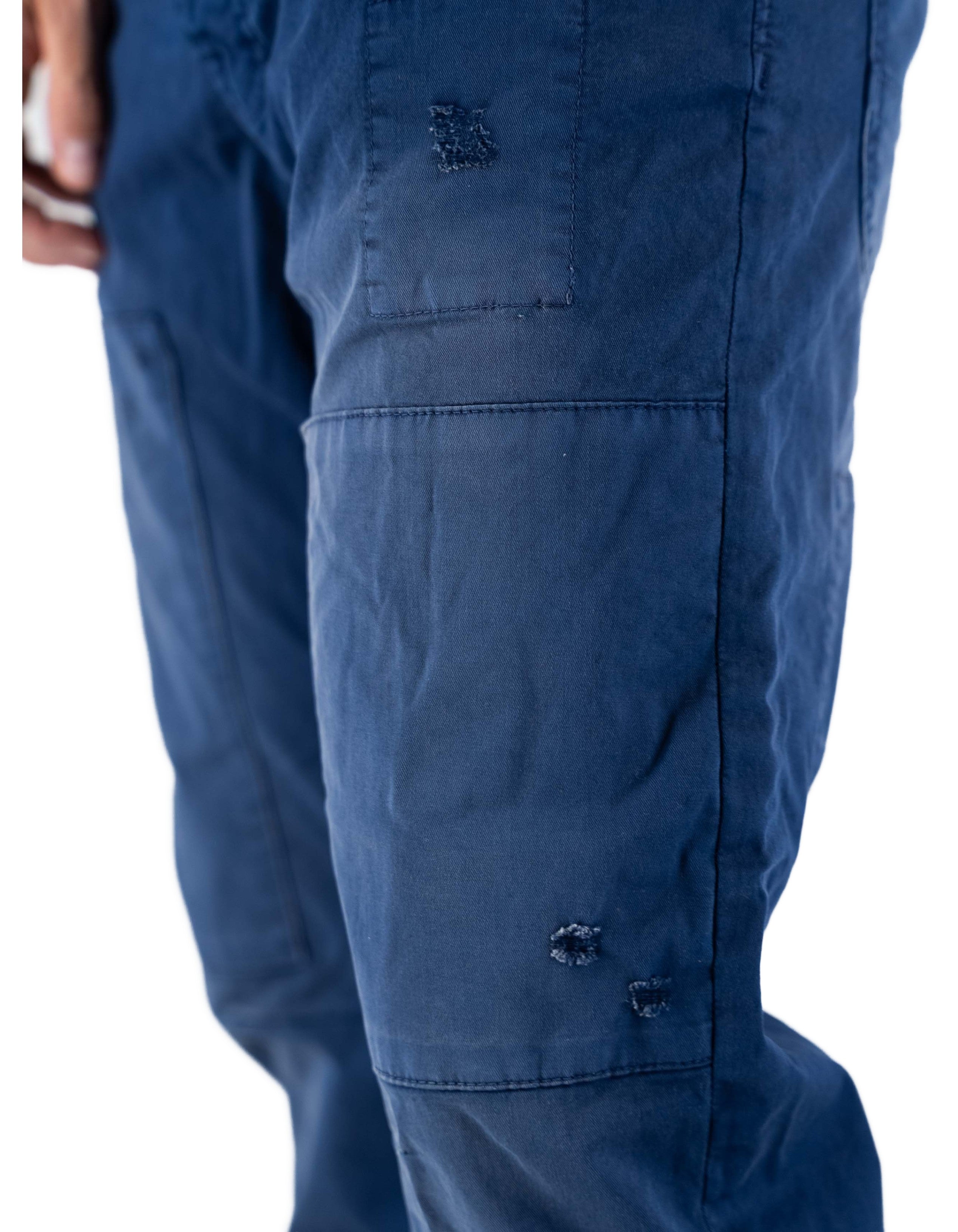Devid Label Belfast - Pantalone Carpenter - Vintage, Blu – dettaglio prodotto 2 – Master SKU DL_CARPENTER_ESS1081_BLU_ROYAL