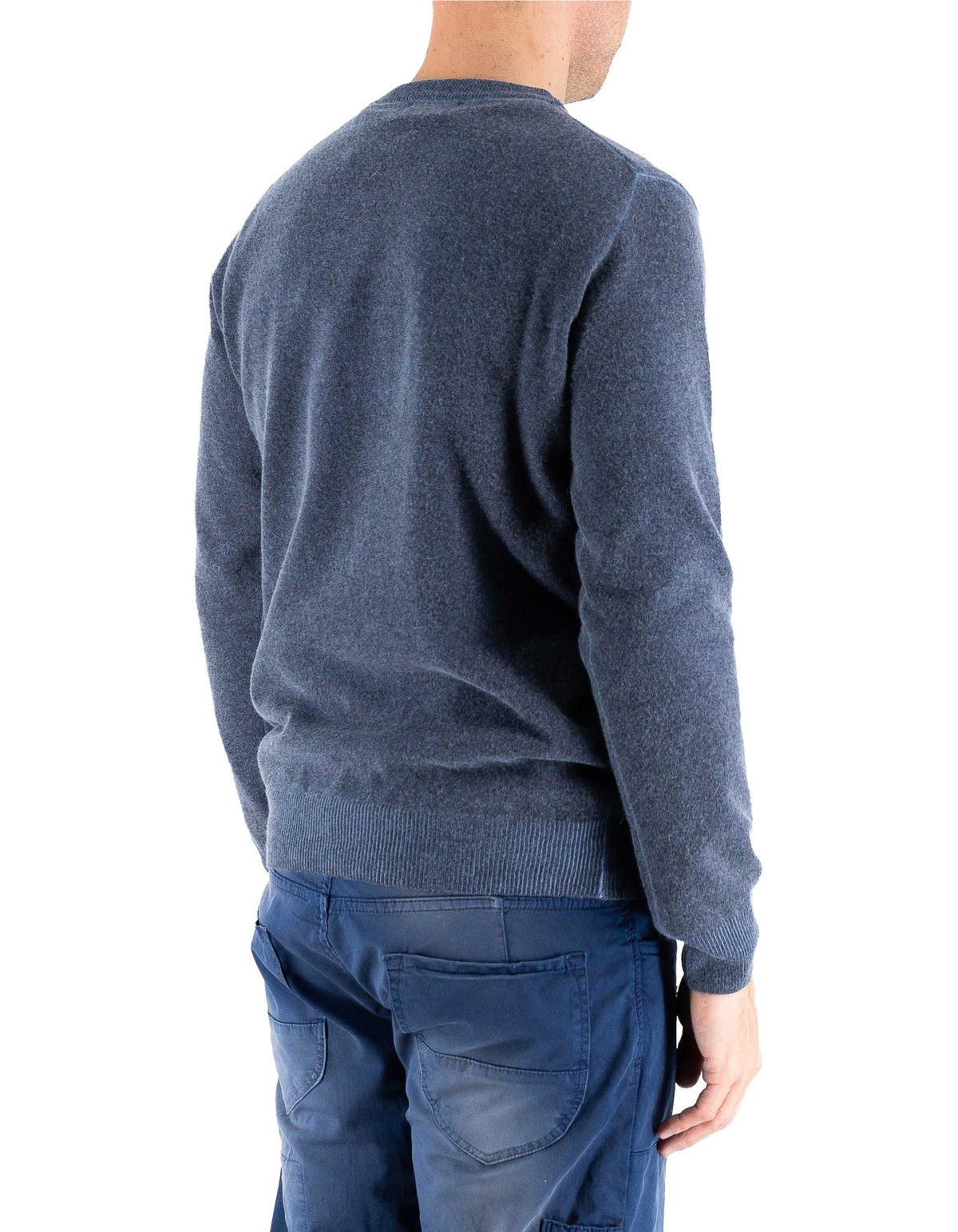 Devid Label Bergen - Maglia Girocollo - Lana Cashmere – dettaglio prodotto 5 – Master SKU DL_DL006_320_NOTTE
