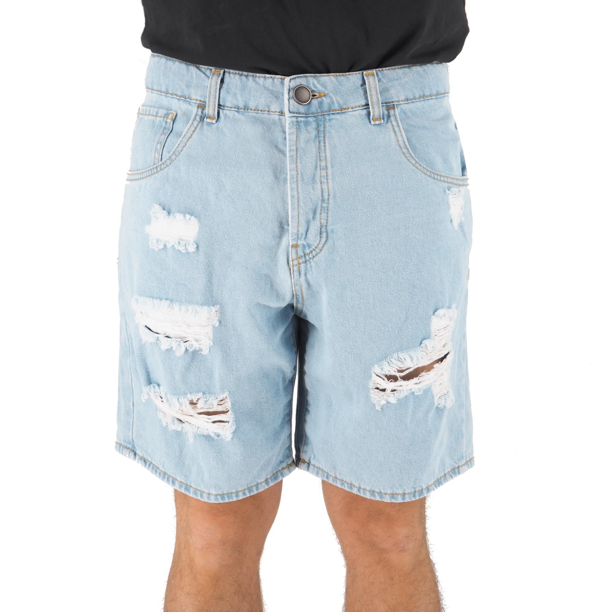 Devid Label Biarritz - Bermuda in Denim - Destroyed – dettaglio prodotto 5 – Master SKU DL_DAV J 9041