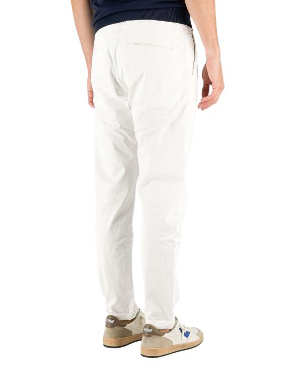 Devid Label Brighton - Pantalone Chino - Capri, Bianco – dettaglio prodotto 3 – Master SKU DL_CHINO ESS1030 BIANCO