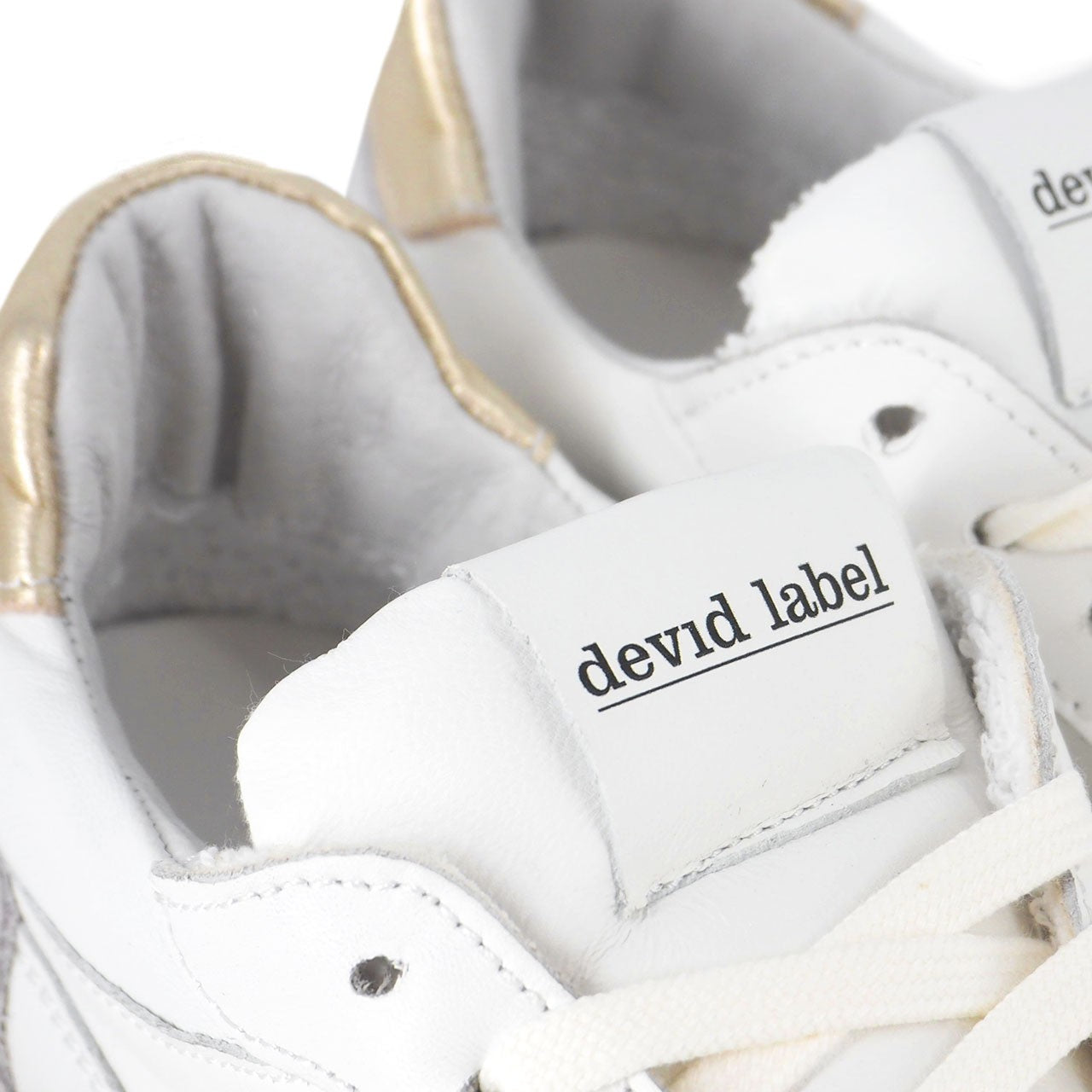 Devid Label Como - Sneaker in Nappa e Camoscio - Premium – dettaglio prodotto 2 – Master SKU DL_DLS RIPOR PLATINO