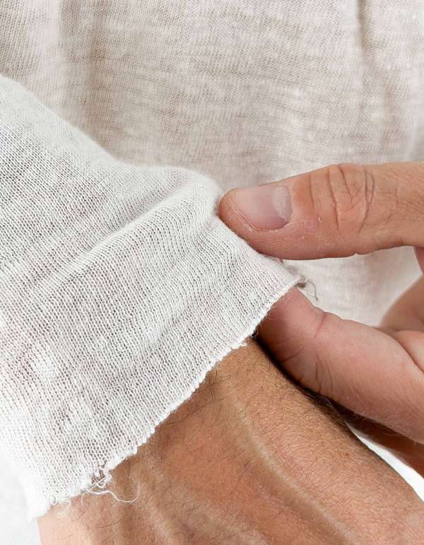 Devid Label Cordoba - Serafino in Puro Lino - Premium, Bianco – dettaglio prodotto 3 – Master SKU DL_CORDOBA BIANCO