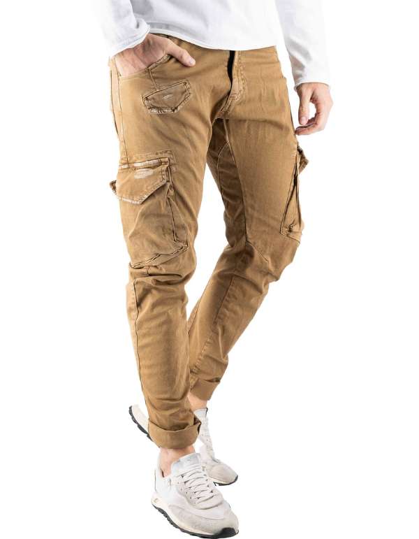 Devid Label Courmayeur - Pantalone Cargo - Strong, Camel – vista principale – Master SKU DL_COURMA_STRONG_CAMEL