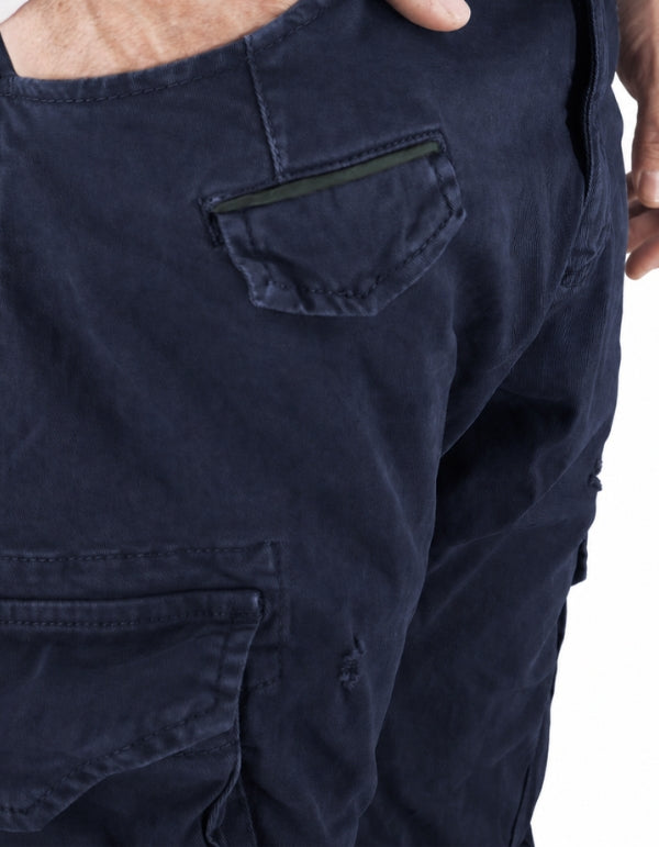 Devid Label Courmayeur - Pantalone Cargo - Strong, Navy – dettaglio prodotto 2 – Master SKU DL_COURMAYER DARK NAVY