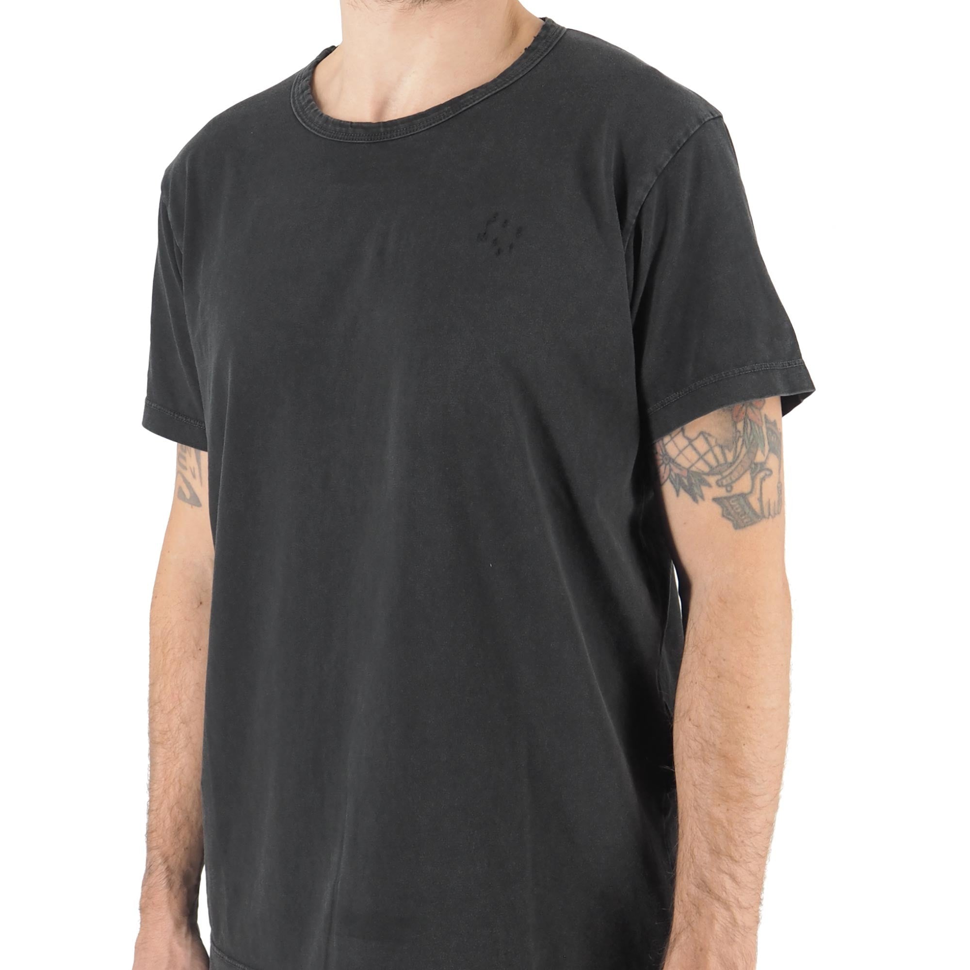 Devid Label Covent - T-shirt Girocollo - Destroyed, Nero – dettaglio prodotto 4 – Master SKU DL_SUPER COVENT NERO