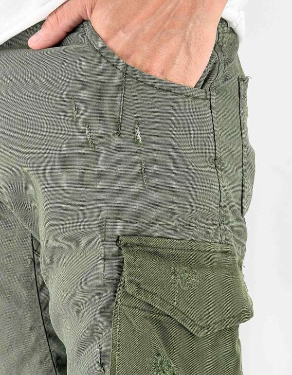 Devid Label Culebra - Bermuda Cargo - Essential, Verde – dettaglio prodotto 2 – Master SKU DL_CULEBRA ESS 2528 VERDE
