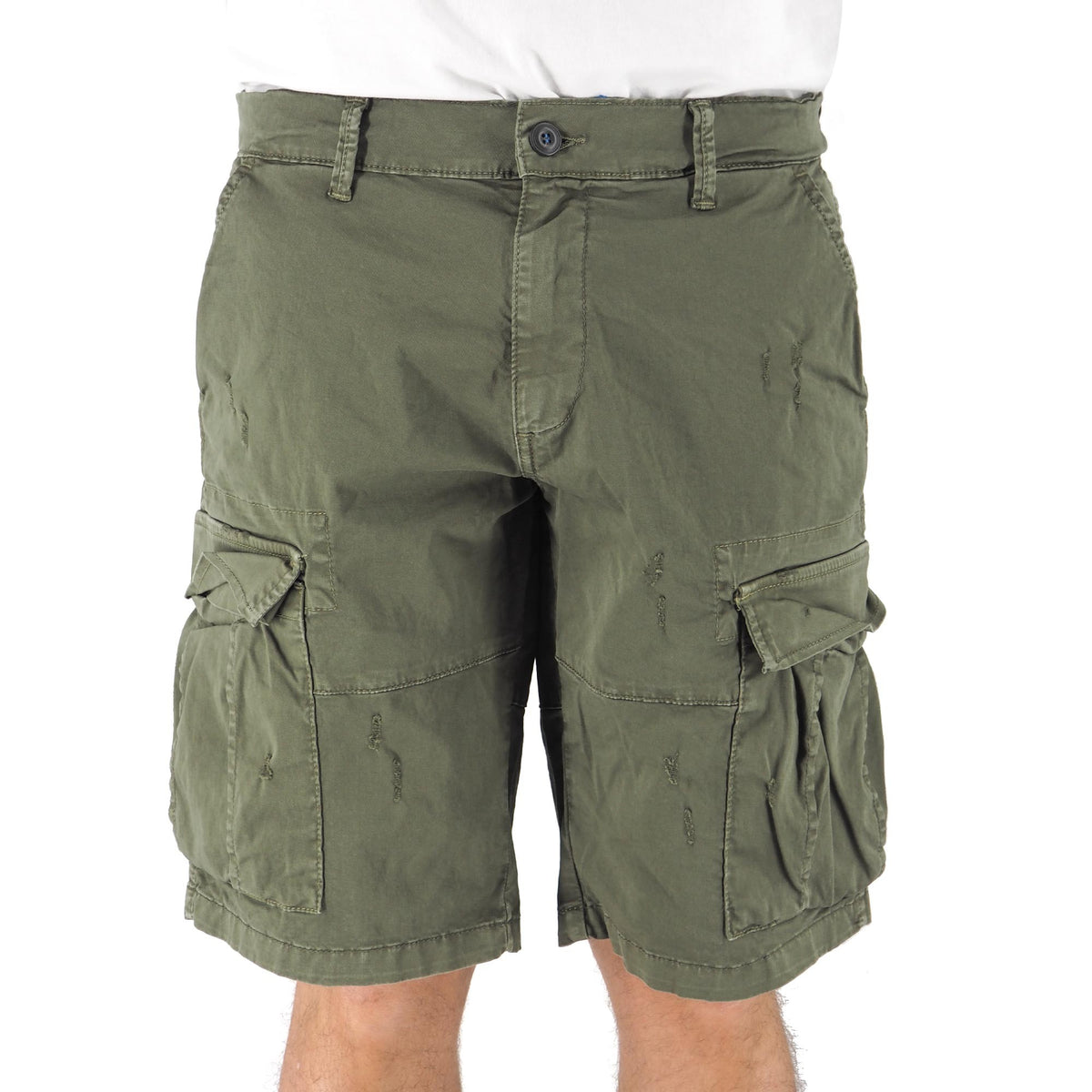 Devid Label DSQ - Bermuda Cargo - Cotone – dettaglio prodotto 3 – Master SKU DL_DSQ 13092 ARMY