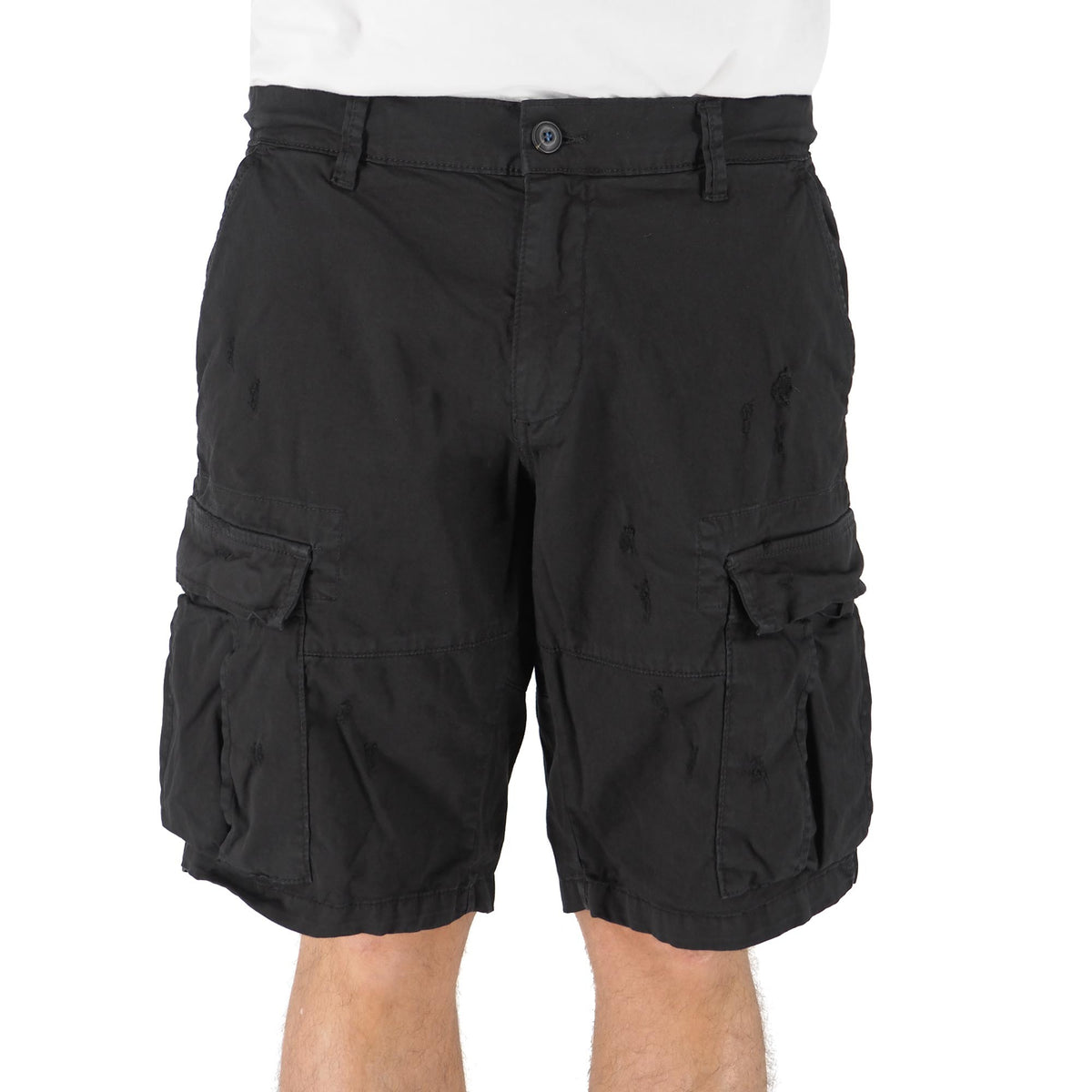 Devid Label DSQ - Bermuda Cargo - Cotone, Nero – dettaglio prodotto 3 – Master SKU DL_DSQ 13092 NERO