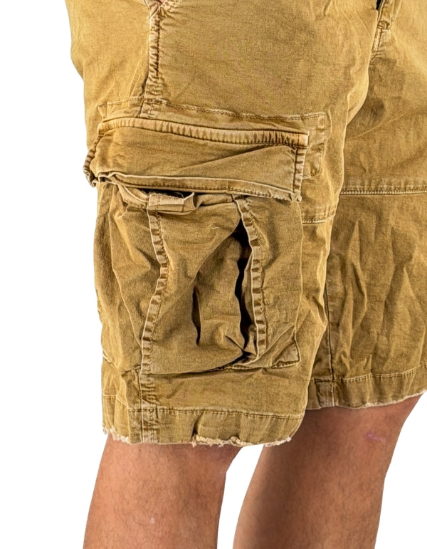 Devid Label DSQ - Bermuda Cargo - Ultralight, Sabbia – dettaglio prodotto 2 – Master SKU DL_BERMUDA_DSQ_LONG_C13_SABBIA