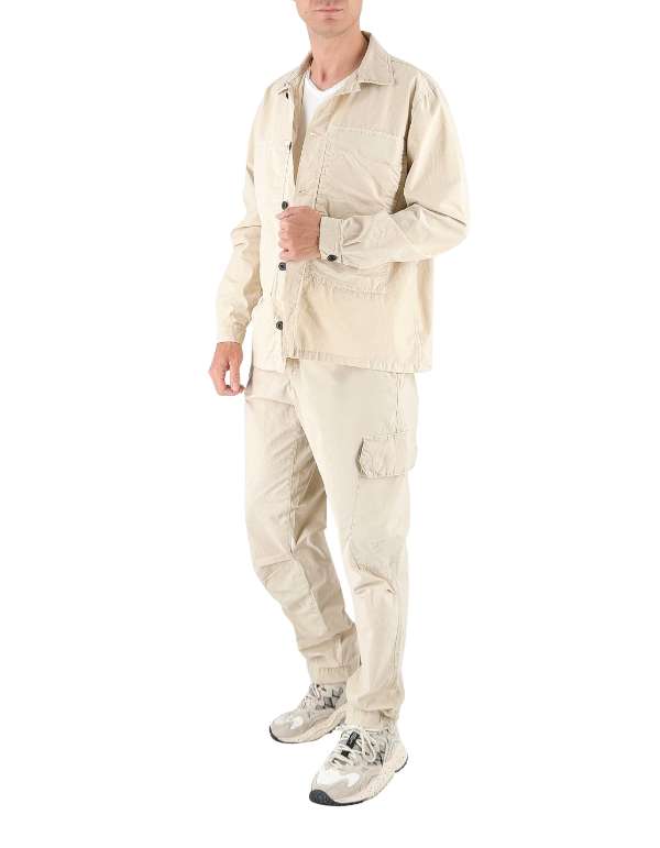 Devid Label Dundee - Overshirt in Gabardina - Essential, Sabbia – dettaglio prodotto 4 – Master SKU DL_OVERSHIRT ESSC06 SABBIA