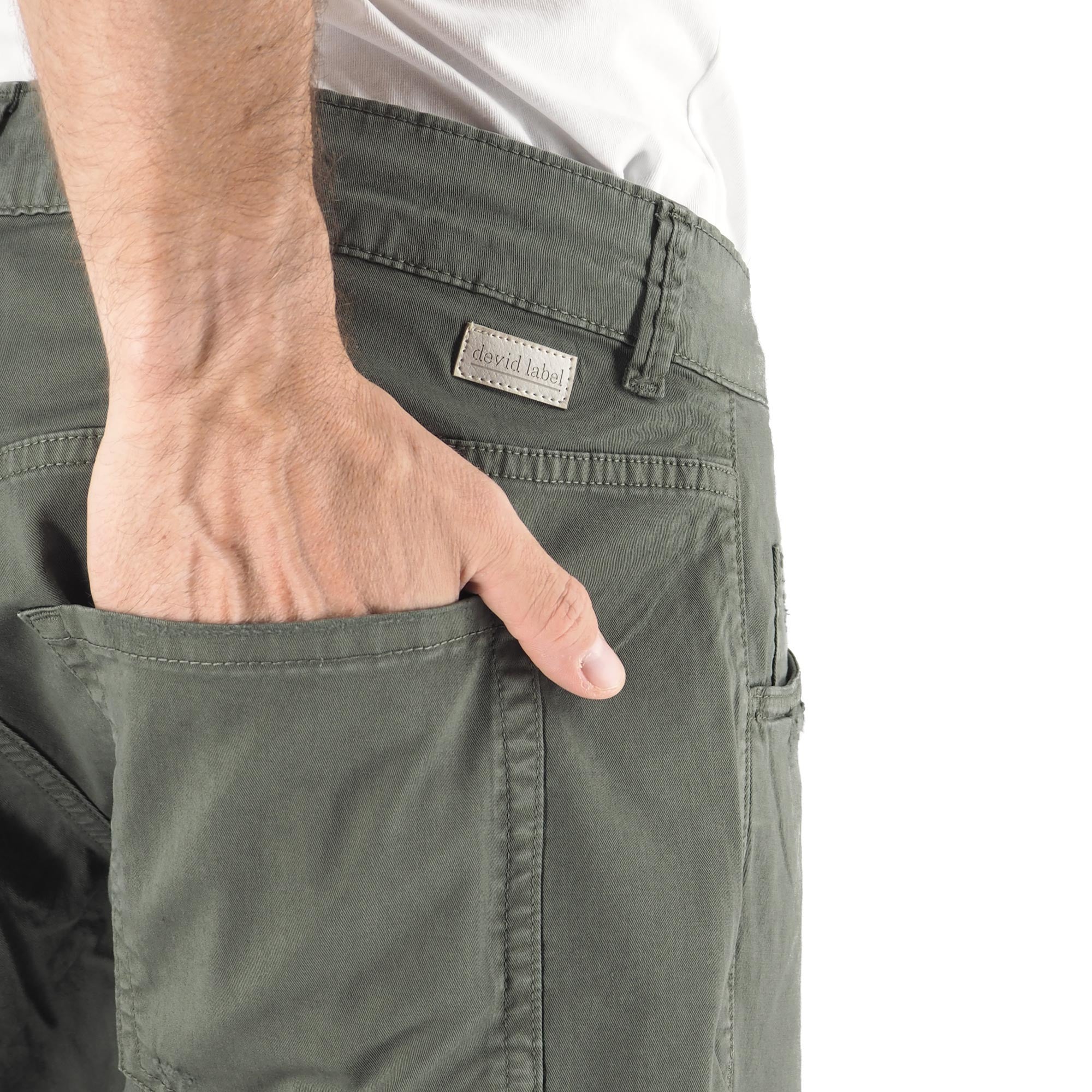 Devid Label Elba - Bermuda Carpenter - Tiger – dettaglio prodotto 2 – Master SKU DL_TIGER B6018 MILITARY