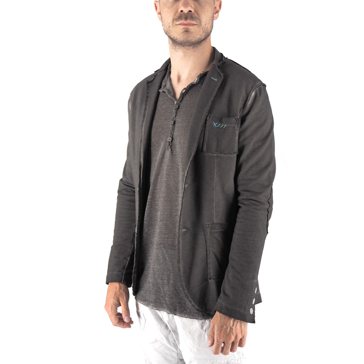 Devid Label Llorente - Giacca in Jersey - Soft, Antracite – dettaglio prodotto 4 – Master SKU DL_LLORENTE ANTRACITE