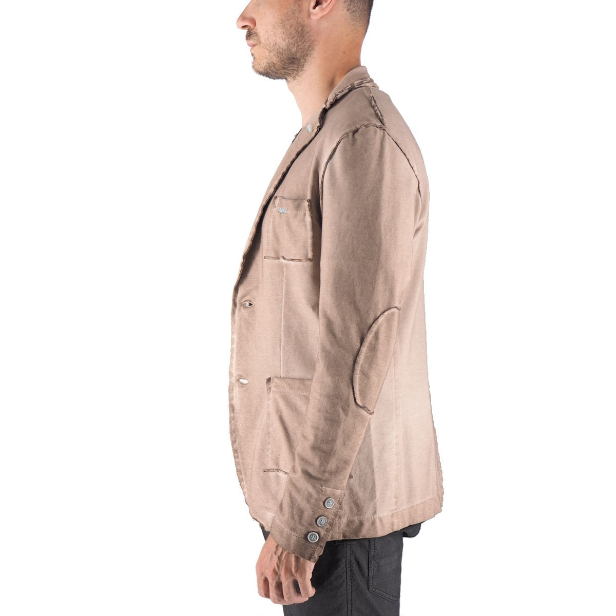 Devid Label Llorente - Giacca in Jersey - Soft, Beige – dettaglio prodotto 5 – Master SKU DL_LLORENTE BEIGE