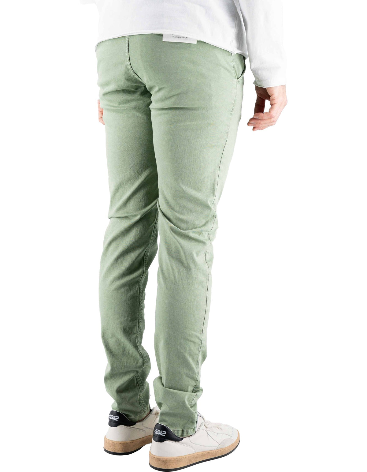 Devid Label Mirtos - Pantalone Chino - Skinny, Verde – dettaglio prodotto 3 – Master SKU DL_MIRTOS_14004-VERDEPOLVERE