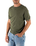 Devid Label Monterosso - Maglia Girocollo Manica Corta - Cotone Premium, Verde Militare – vista principale – Master SKU DL_MONTEROSSO MT25100 MILITARE