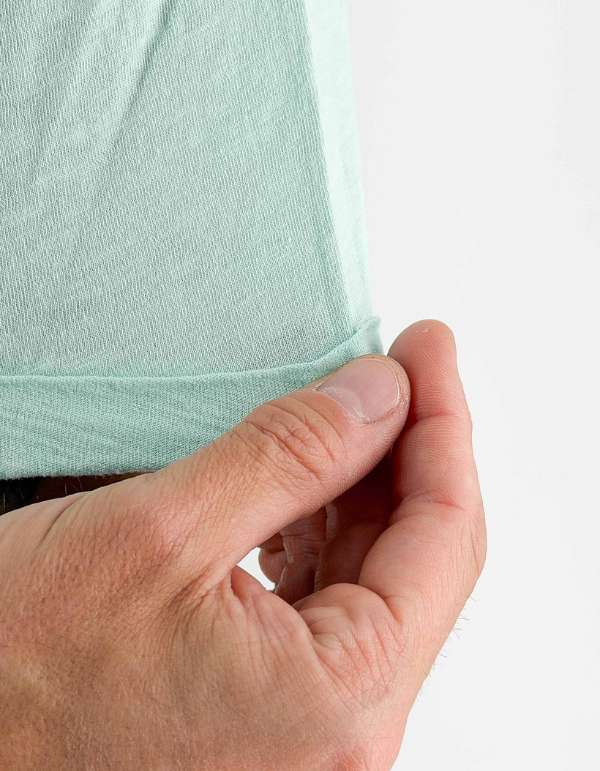 Devid Label Pocket - T-shirt con Taschino - Fiammata, Verde – dettaglio prodotto 3 – Master SKU DL_POCKET FIAMMA VERDE ACQUA