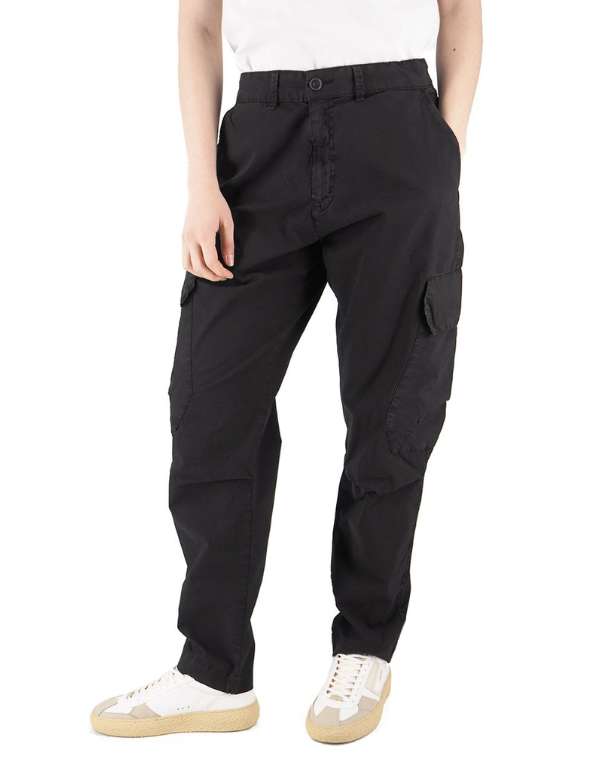 Devid Label Portorico - Pantalone Cargo - Comfort, Nero – vista principale – Master SKU DL_WPORTORICO ESS1037 NERO
