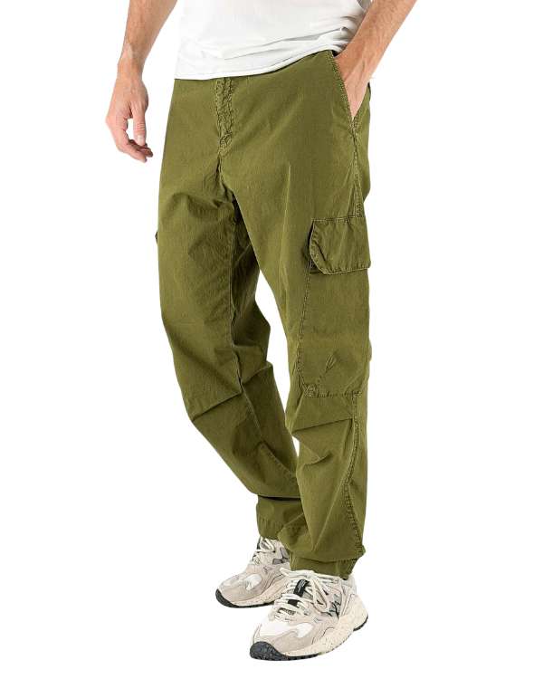 Devid Label Portorico - Pantalone Cargo - Comfort, Verde – vista principale – Master SKU DL_MPORTORICO ESS1037 VERDE