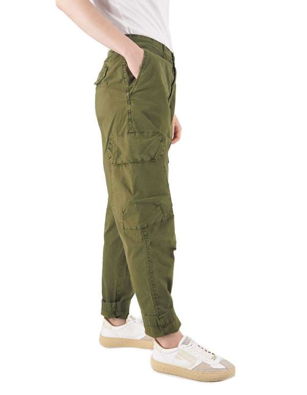 Devid Label Portorico - Pantalone Cargo - Comfort, Verde – vista principale – Master SKU DL_WPORTORICO ESS1037 VERDE